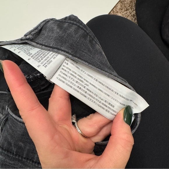 Hollister black faded distressed slim taper jean size 36 - Picture 4 of 10